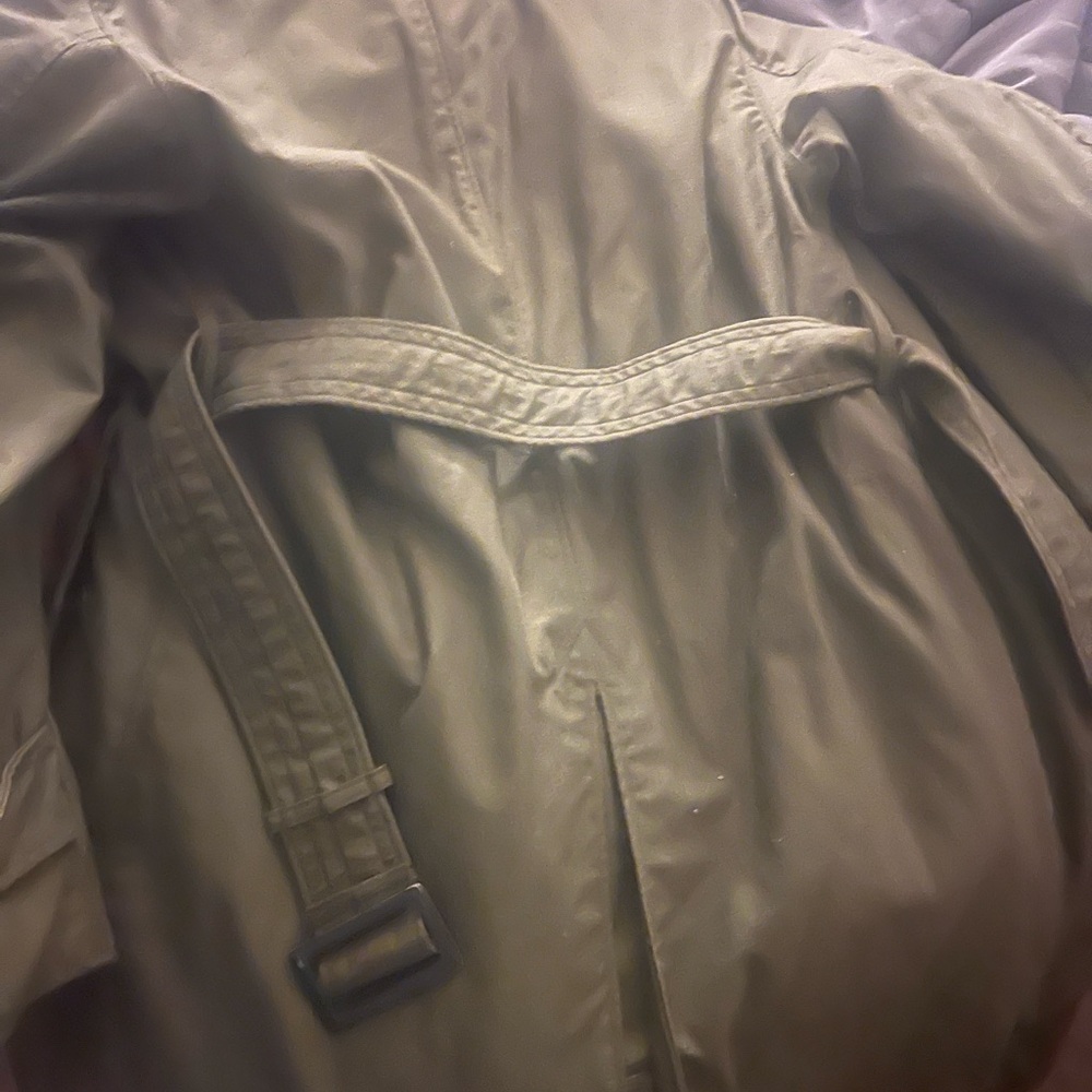 Men's Green Military Style Coat - Picture 5 of 5